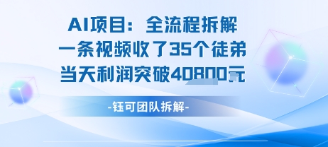 AI收徒变现闭环:一条视频收35人,日入1k+(附完整SOP)-第1张图片-我要自学网 AI收徒变现闭环:一条视频收35人,日入1k+(附完整SOP)-第1张图片-我要自学网