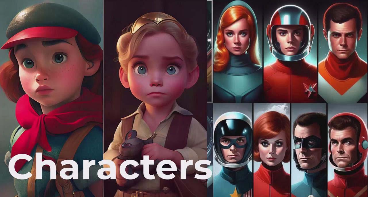 掌握 MidJourney V5 AI + ChatGPT创建一致的角色设计图像-22节课-中英字幕-第1张图片-我要自学网 掌握 MidJourney V5 AI + ChatGPT创建一致的角色设计图像-22节课-中英字幕-第1张图片-我要自学网