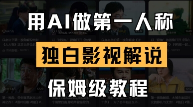 用AI做第一人称独白影视解说，手把手教学，保姆级教程-第1张图片-我要自学网