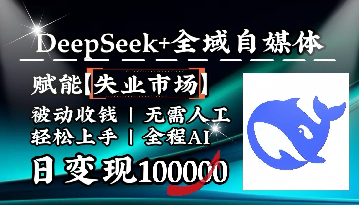 降维打击，DeepSeek+失业市场，全自动操作，结合人人刚需，单月利润轻松破100000＋-第1张图片-我要自学网