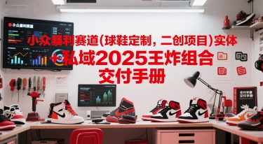 小众暴利赛道(球鞋定制，二创项目)实体+私域2025王炸组合 交付手册-第1张图片-我要自学网