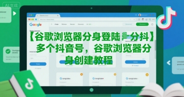 谷歌浏览器分身登陆多个抖音号，谷歌浏览器分身创建教程-第1张图片-我要自学网