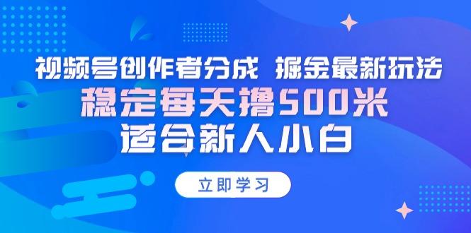 【蓝海项目】视频号创作者分成 掘金最新玩法 稳定每天撸500米 适合新人小白-第1张图片-我要自学网