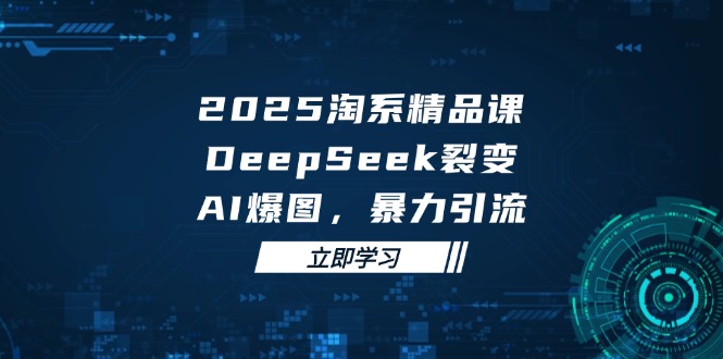 2025 淘系精品课，DeepSeek 裂变，AI 爆图，暴力引流-第1张图片-我要自学网