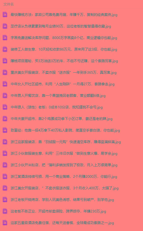 (9607期)真实有效391套商业模式，年入几十到几百万案例解析(电子书+视频+图文)-第3张图片-我要自学网