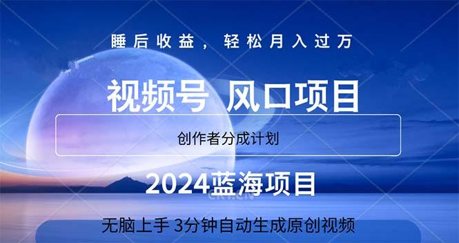 2024蓝海项目，3分钟自动生成视频，月入过万-第1张图片-我要自学网