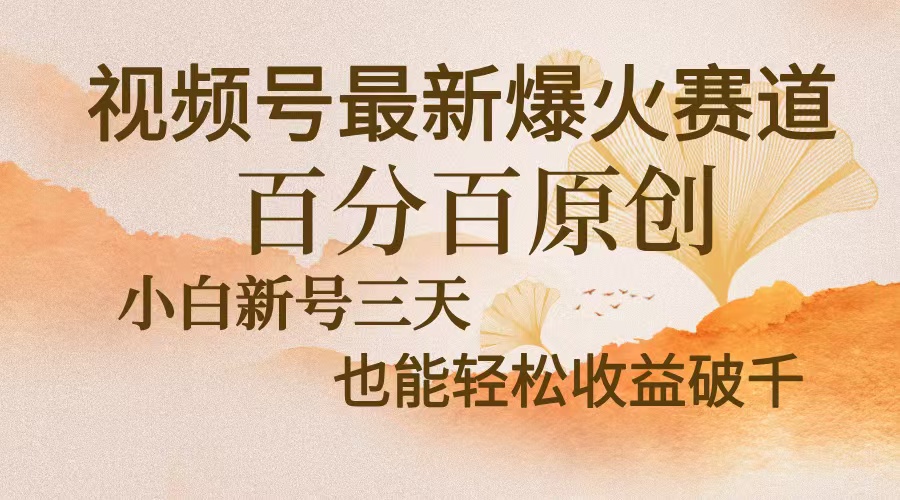 视频号最新爆火赛道，中老年粉深信不疑，百分百原创，新号三天收益轻松…-第1张图片-我要自学网