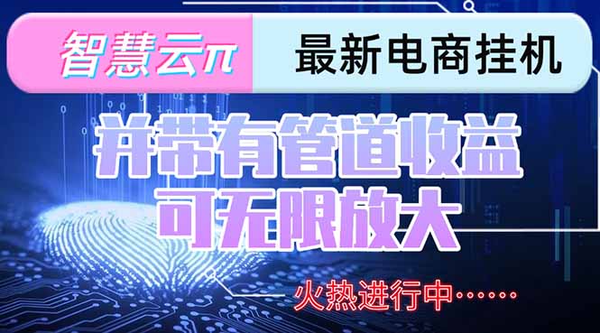 智慧云π电脑挂机单机每天收益300—500+ 并带有团队管道收益 可无限放大-第1张图片-我要自学网
