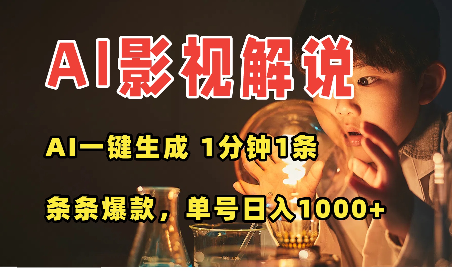 AI一键生成影视解说视频,无需剪辑1分钟1条,条条爆款,多平台变现日入…-第1张图片-我要自学网 AI一键生成影视解说视频,无需剪辑1分钟1条,条条爆款,多平台变现日入…-第1张图片-我要自学网