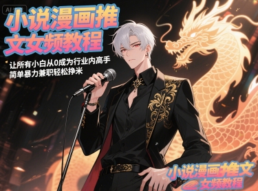 小说漫画推文女频教程，让所有小白从0成为行业内高手，简单暴力兼职轻松挣米-第1张图片-我要自学网