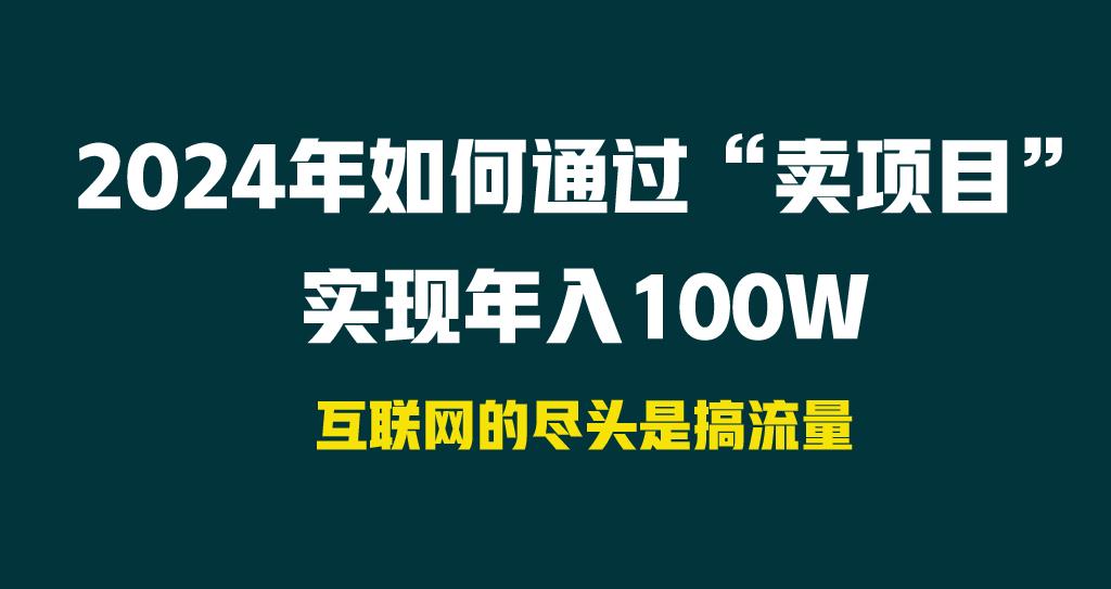 2024年如何通过“卖项目”实现年入100W-第1张图片-我要自学网