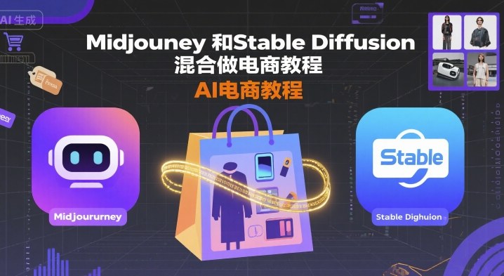 Midjourney和Stable Diffusion混合做电商教程-ai电商教程-第1张图片-我要自学网