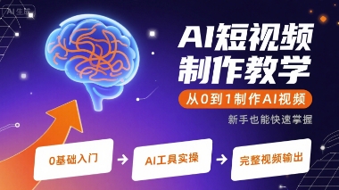 AI短视频制作教学,从0到1制作AI视频-第1张图片-我要自学网 AI短视频制作教学,从0到1制作AI视频-第1张图片-我要自学网