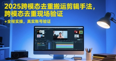 2025跨模态去重搬运剪辑手法,跨模态去重现场验证 +全程实操,真实账号验证-第1张图片-我要自学网 2025跨模态去重搬运剪辑手法,跨模态去重现场验证 +全程实操,真实账号验证-第1张图片-我要自学网