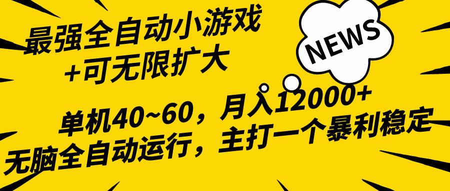 (10046期)2024最新全网独家小游戏全自动，单机40~60,稳定躺赚，小白都能月入过万-第1张图片-我要自学网