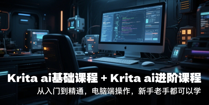 krita ai基础课程+Krita ai进阶课程，从入门到精通，电脑端操作，新手老手都可以学-第1张图片-我要自学网