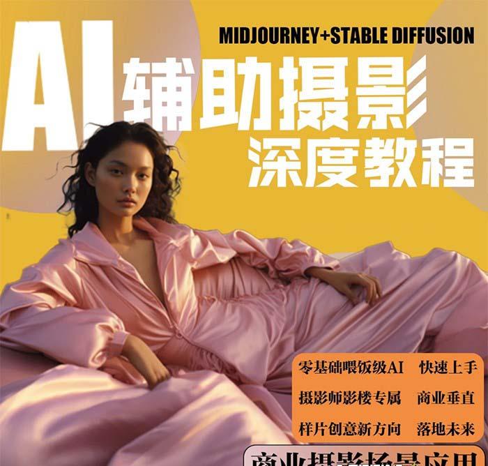 (8727期)2024年AI辅助摄影人工智能商业应用摄影课程(37节课)-第1张图片-我要自学网