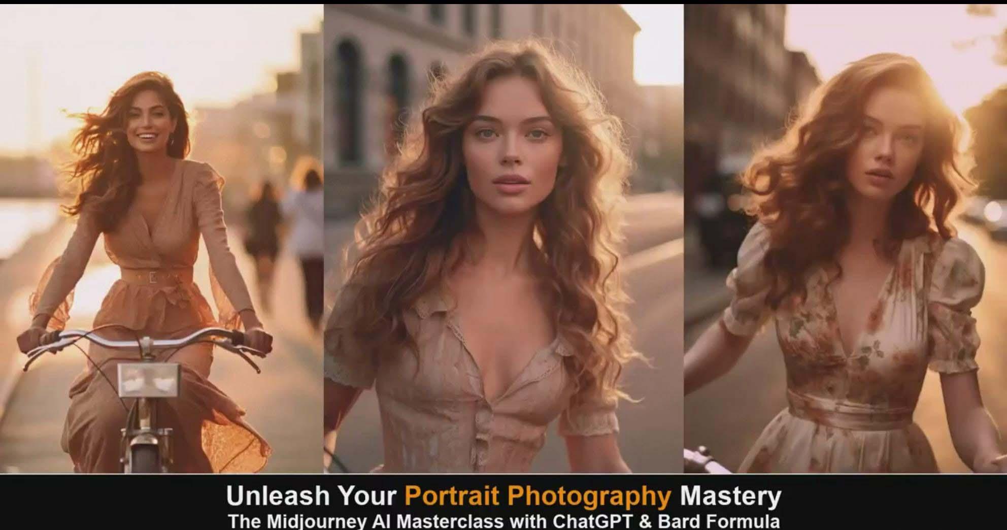 (9312期)Midjourney v5 ChatGPT 和 Bard AI人工智能人像摄影大师班-15节-中英字幕-第5张图片-我要自学网