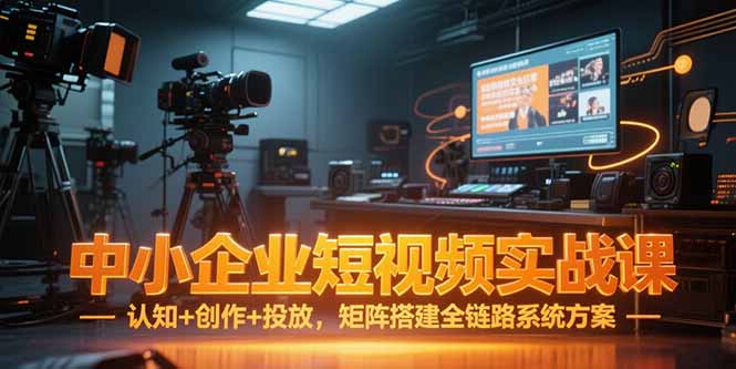 中小企业短视频实战课,认知+创作+投放,矩阵搭建全链路系统方案-第1张图片-我要自学网 中小企业短视频实战课,认知+创作+投放,矩阵搭建全链路系统方案-第1张图片-我要自学网