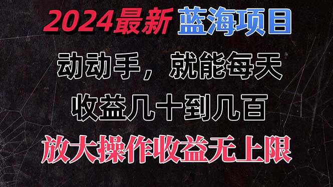 有手就行的2024全新蓝海项目，每天1小时收益几十到几百，可放大操作收…-第1张图片-我要自学网