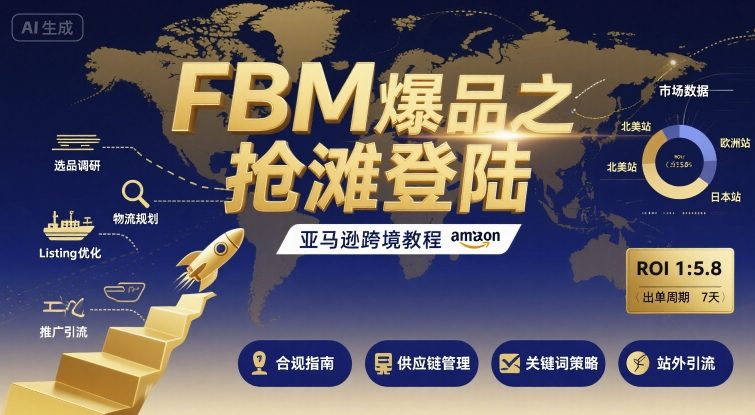 FBM爆品之抢滩登陆-亚马逊跨境教程-第1张图片-我要自学网