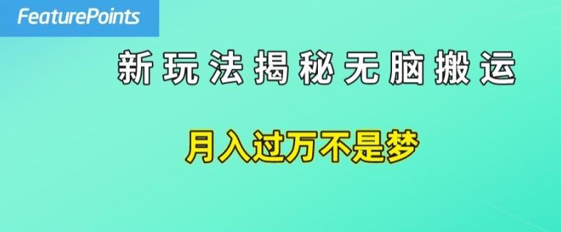 简单操作，每天50美元收入，搬运就是赚钱的秘诀【揭秘】-第1张图片-我要自学网