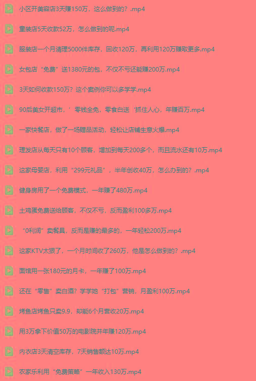 (9607期)真实有效391套商业模式，年入几十到几百万案例解析(电子书+视频+图文)-第9张图片-我要自学网