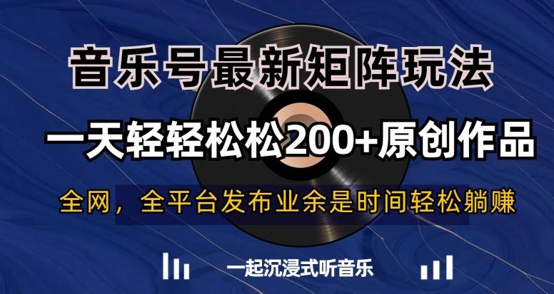 音乐号最新矩阵玩法,一天轻轻松松200+原创作品【揭秘】-第1张图片-我要自学网 音乐号最新矩阵玩法,一天轻轻松松200+原创作品【揭秘】-第1张图片-我要自学网