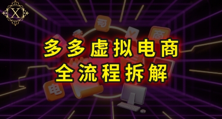 拼多多虚拟电商全流程拆解,深度学习每一个环节,看完即可上手实操-第1张图片-我要自学网 拼多多虚拟电商全流程拆解,深度学习每一个环节,看完即可上手实操-第1张图片-我要自学网