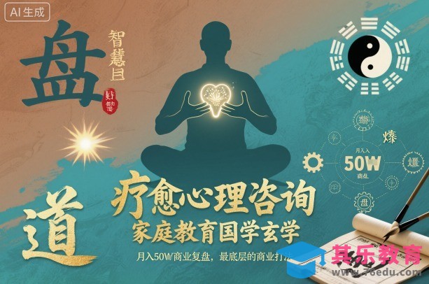 疗愈心理咨询，家庭教育国学玄学，月入50个商业复盘，最底层的商业打法-第1张图片-我要自学网