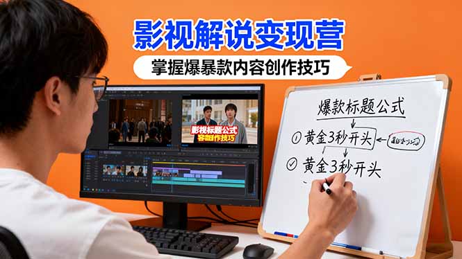 影视解说变现营:通过30+实战案例爆款内容创作技巧,掌握影视解说盈利密码-第1张图片-我要自学网 影视解说变现营:通过30+实战案例爆款内容创作技巧,掌握影视解说盈利密码-第1张图片-我要自学网