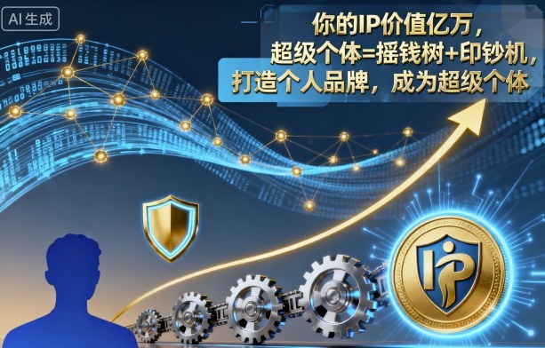 你的IP价值亿万，超级个体=摇钱树+印钞机，打造个人品牌，成为超级个体-第1张图片-我要自学网