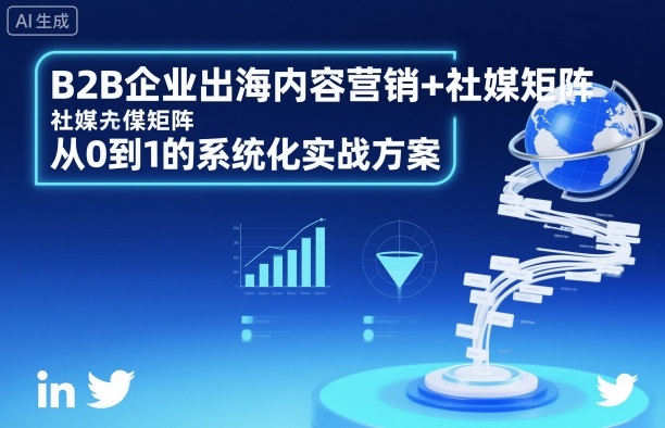 B2B企业出海内容营销+社媒矩阵，从0到1的系统化实战方案-第1张图片-我要自学网