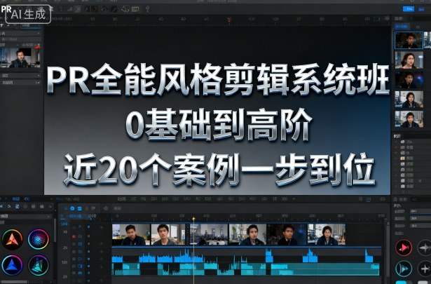 PR全能风格剪辑系统班，0基础到高阶，近20个案例一步到位-第1张图片-我要自学网