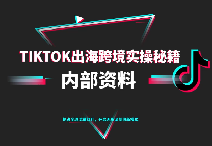 TikTok跨境电商0-1搭建运营(更新10月)-第1张图片-我要自学网
