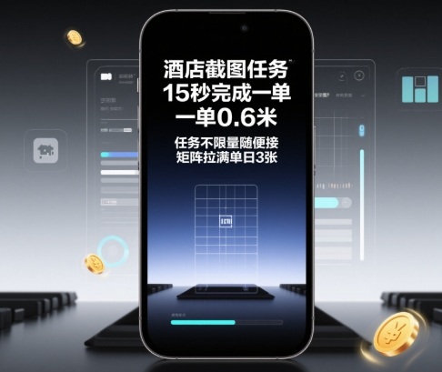 酒店截图任务，15秒完成一单，一单0.6米，任务不限量随便接，矩阵拉满单日3张【揭秘】-第1张图片-我要自学网