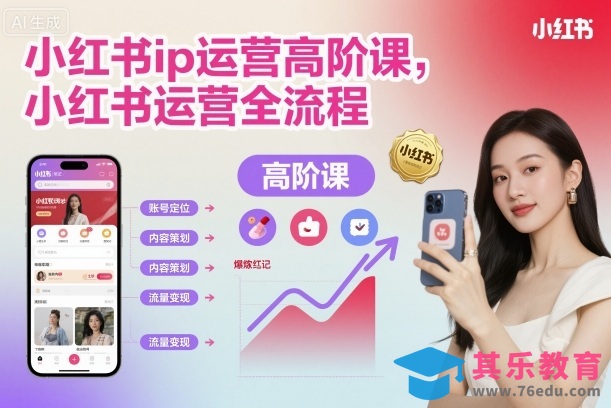小红书ip运营高阶课，小红书运营全流程-第1张图片-我要自学网