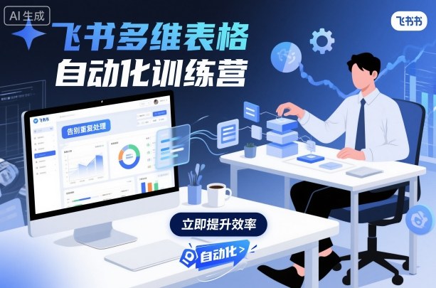 飞书多维表格自动化训练营，手把手教你告别重复处理，用多维表格开启高效办公新模式-第1张图片-我要自学网