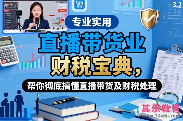 直播带货业财税宝典，帮你彻底搞懂直播带货及财税处理-第1张图片-我要自学网
