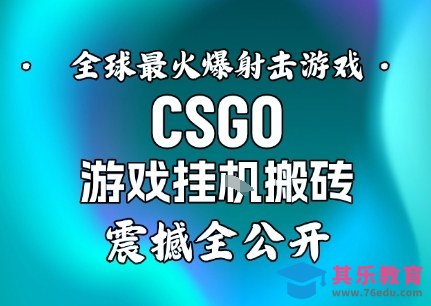 【年底大揭秘】基于全球最火爆的射击CSGO游戏挂G搬砖，日入5张+，震撼公开-第1张图片-我要自学网