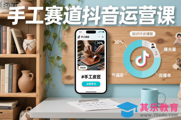 手工赛道抖音运营课，手工赛道流量运营-第1张图片-我要自学网