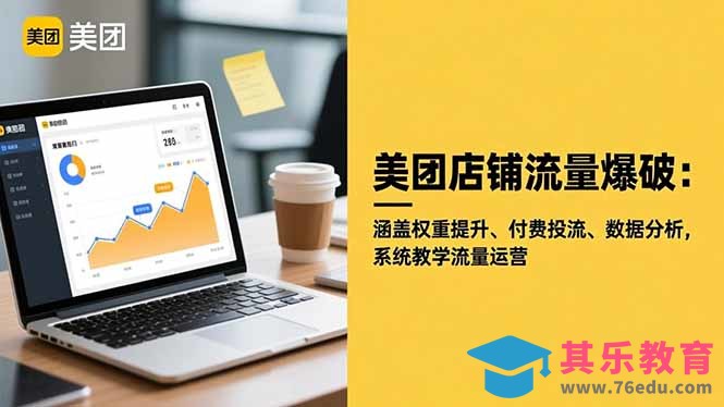 美团店铺流量爆破：涵盖权重提升、付费投流、数据分析，系统教学流量运营-第1张图片-我要自学网