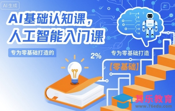 AI基础认知课,专为零基础打造的人工智能入门课-第1张图片-我要自学网 AI基础认知课,专为零基础打造的人工智能入门课-第1张图片-我要自学网
