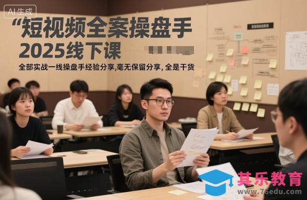 短视频全案操盘手2025线下课,全部实战一线操盘手经验分享,毫无保留分享,全是干货-第1张图片-我要自学网 短视频全案操盘手2025线下课,全部实战一线操盘手经验分享,毫无保留分享,全是干货-第1张图片-我要自学网