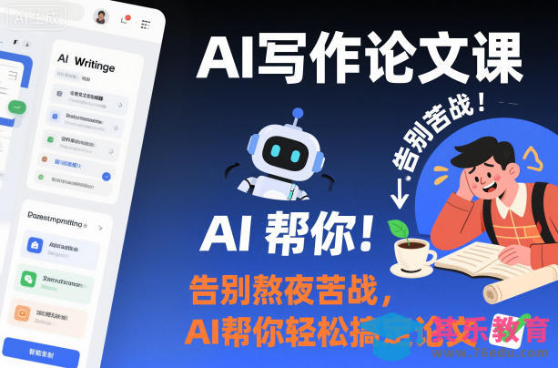 AI写作论文课，告别熬夜苦战，AI帮你轻松搞定论文-第1张图片-我要自学网