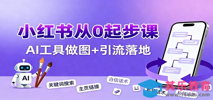小红书引流从0起步，养号、内容发布、运营、AI工具做图，引流落地-第1张图片-我要自学网