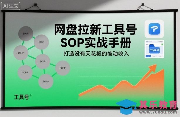 网盘拉新工具号SOP实战手册，打造没有天花板的被动收入-第1张图片-我要自学网