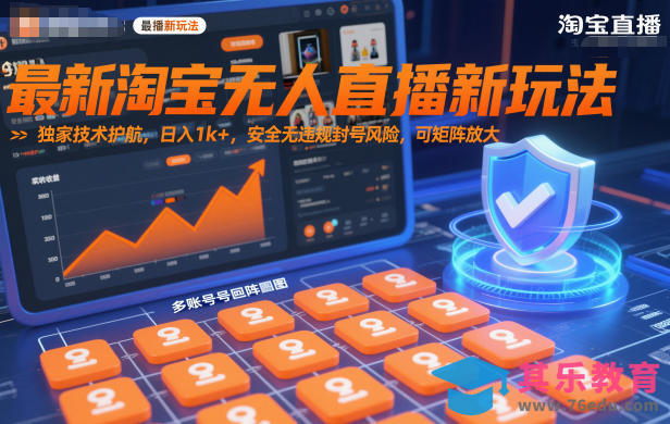 最新淘宝无人直播新玩法，独家技术护航，日入1k+，安全无违规封号风险，可矩阵放大【揭秘】-第1张图片-我要自学网