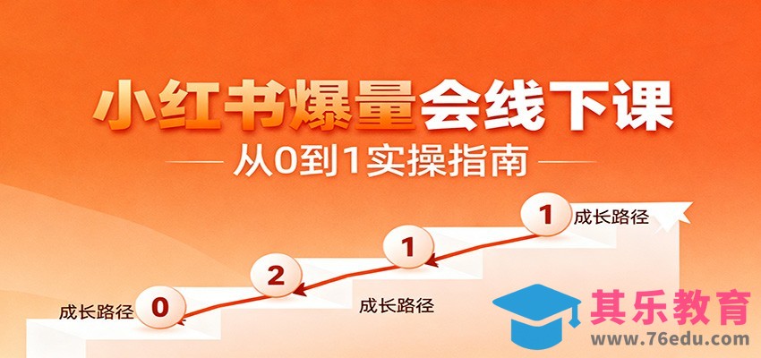 小红书爆量会线下课，聚焦小红书运营全流程，从0到1爆店实操方案-第1张图片-我要自学网