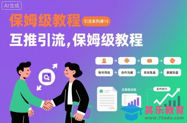 引流系列课15:互推引流,保姆级教程【文档】-第1张图片-我要自学网 引流系列课15:互推引流,保姆级教程【文档】-第1张图片-我要自学网